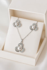 Zircon Locket Set-57 (Silver)